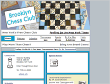 Tablet Screenshot of brooklynchessclub.com